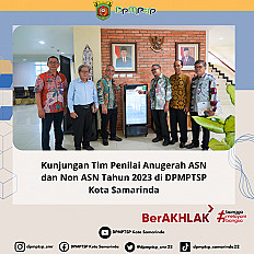                                     Kunjungan Tim Penilai Anugerah ASN dan Non ASN Tahun 2023 di DPMPTSP Kota Samarinda
                                    