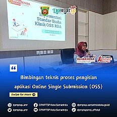                                     Bimbingan Teknis Proses Pengisian Aplikasi Online Single Submission (OSS)
                                    