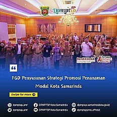                                     DPMPTSP Kota Samarinda mengadakan FGD Penyusunan Strategi Promosi Penanaman Modal Kota Samarinda
                                    