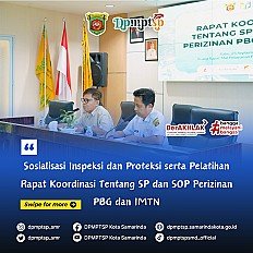                                     Rapat Koordinasi Tentang SP dan SOP Perizinan PBG dan IMTN
                                    