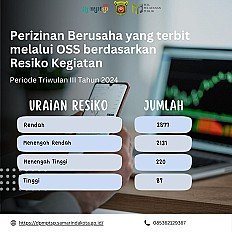                                     Perizinan Berusaha yang terbit melalui OSS berdasarkan Resiko Kegiatan
                                    