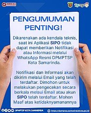                                     PENGUMUMAN PENTING SIPO
                                    