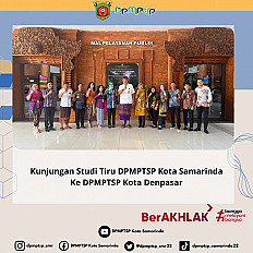                                     Kunjungan Studi Tiru ke DPMPTSP Kota Denpasar, diterima oleh Kadis DPMPTSP Kota Denpasar, Ida Bagus Benny Pidada Rurus.
                                    